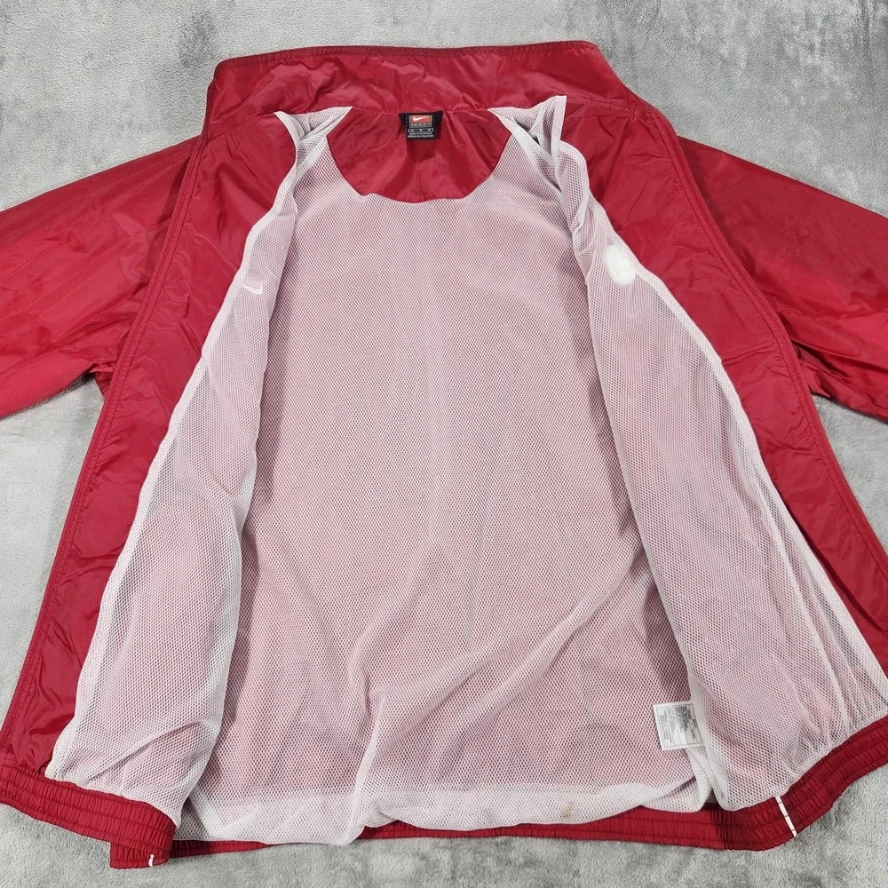 Vintage Oklahoma Sooners Jacket‎ Mens XL Red NCAA Football Nike Windbreaker